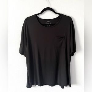 Cozy Earth Black Viscose Bamboo Lounge Tee XL